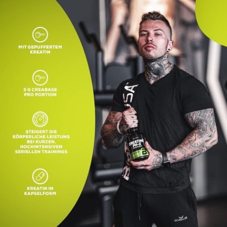 Biotechusa Creatine Ph-X Capsules Buffered Creatine 3g Creabase Pro