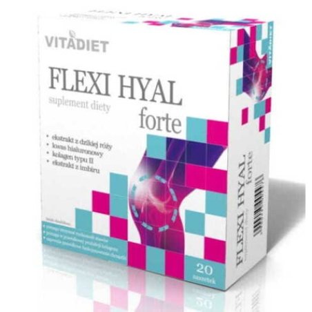 Flexi Hyal Forte Vitadiet 20 Bags x 15ml