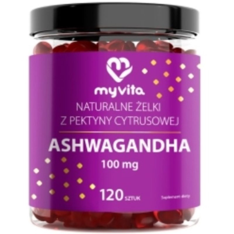Myvita Premium Ashwagandha Softgels - 120 Capsules For Stress Relief And Immune Boost