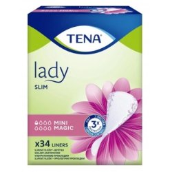 Tena Lady Slim Mini Magic Anatomical Insoles - 34 Pieces