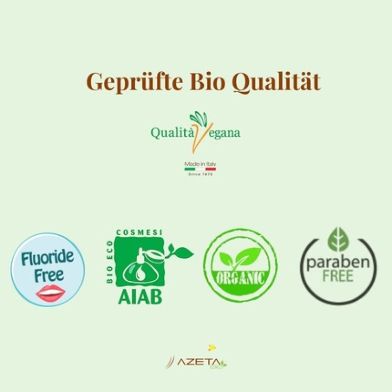 AZETABio Organic Apple Flavored Toothpaste for Babies 0-3 Years 50ml