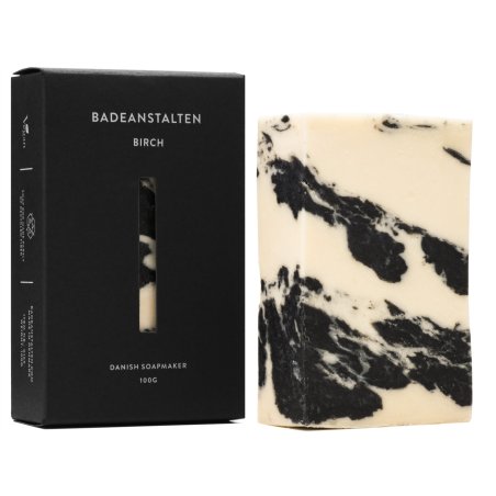 Badeanstalten - Soap Birch - Black and White - 100 grams
