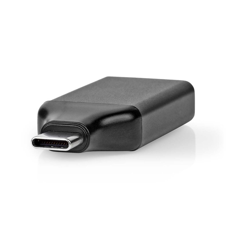 Nedis USB-C™ Adapter - USB 3.2 Gen 1 | USB-C™ Stecker | HDMI™ Ausgang | 4K@60Hz | Rund | Vernickelt | Grau /