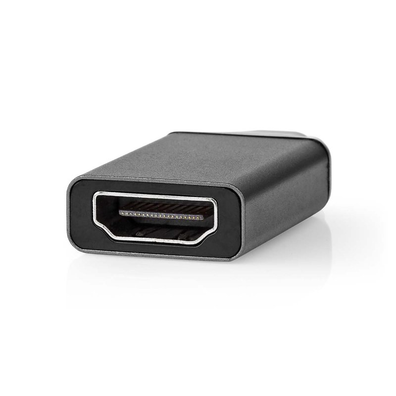 Nedis CCGB64650GY câble vidéo et adaptateur 0 m HDMI USB-C Noir, Gris