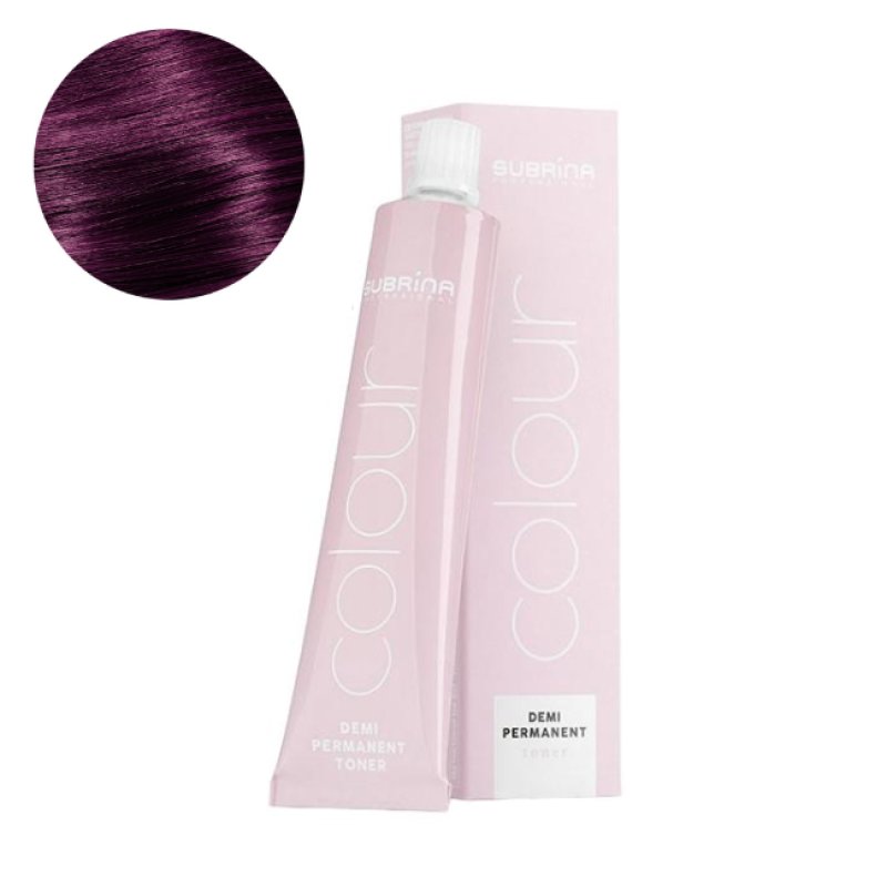 Vopsea de par demi-permanenta Subrina Professional Toner Colour 5/67, Castaniu Deschis Beaujolais, 60ml