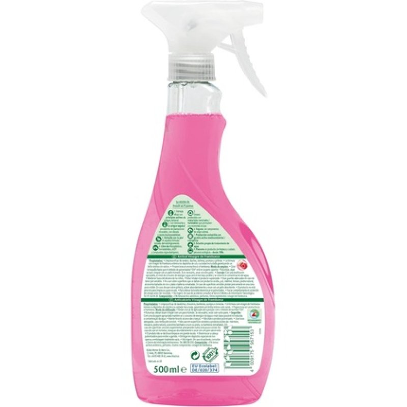 Eco Raspberry Vinegar Bathroom Cleaner Spray 500ml