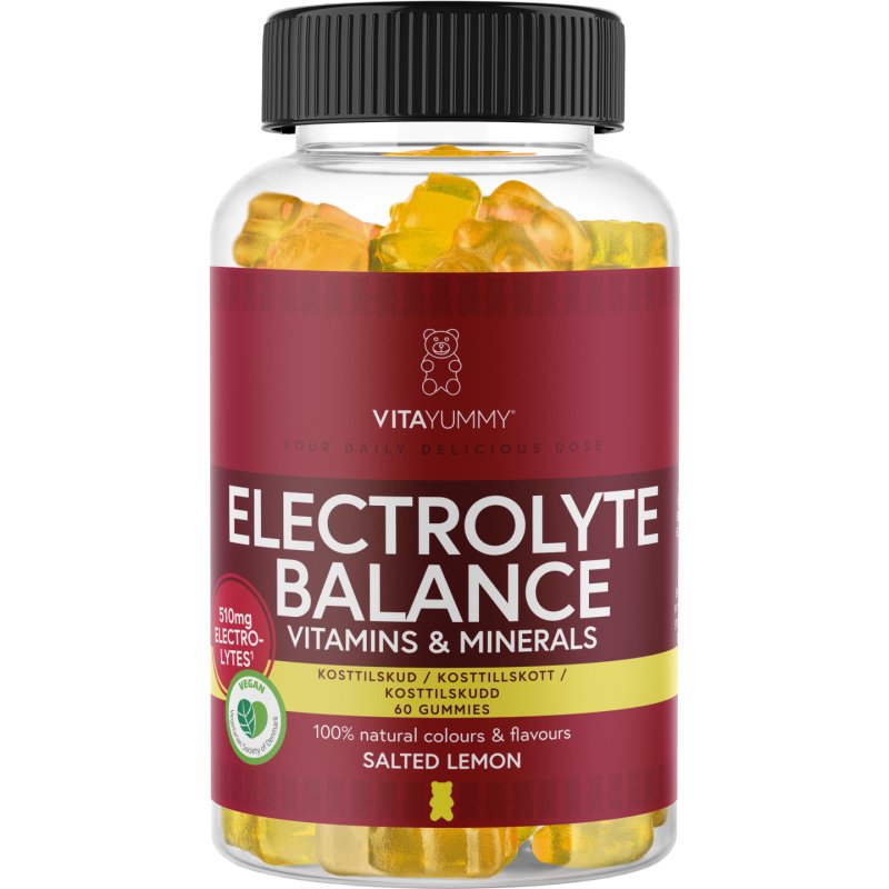 VitaYummy Electrolyte Balance (Salted Lemon) - 60 stk.