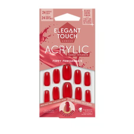 Elegant Touch - Colour Acrylics- Poppy Pomegranate