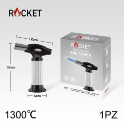 Rocket Turbo Big Torch Rechargeable Silver