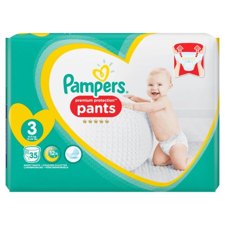 Pampers 81680045 Baby-Dry Pants Diaper Pants, White Size 3 35 Pieces 35