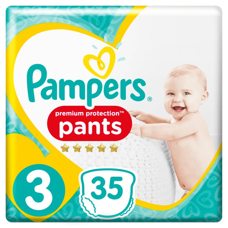 Pampers 81680045 Baby-Dry Pants Diaper Pants, White Size 3 35 Pieces 35