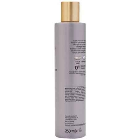 Pantene Pro-V Hair Biology Anti-Yellow Shampoo for White, Gray or Blonde Hair with Silver Reflections 250ml