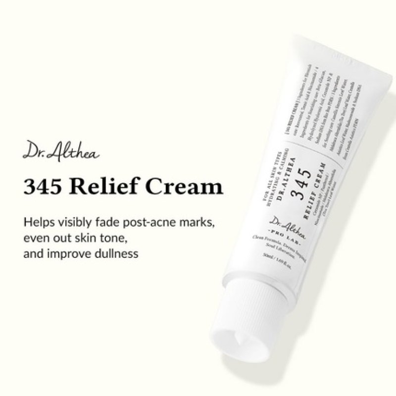 Dralthea 345 Relief Cream Moisturizer for Soothing Recovery and Blemish Care