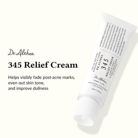Dralthea 345 Relief Cream Moisturizer for Soothing Recovery and Blemish Care