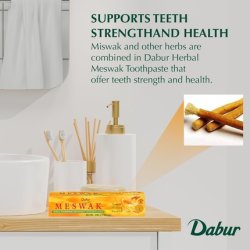 Dabur Fluoride Free Sensitive Toothpaste with Miswak for Gum Health