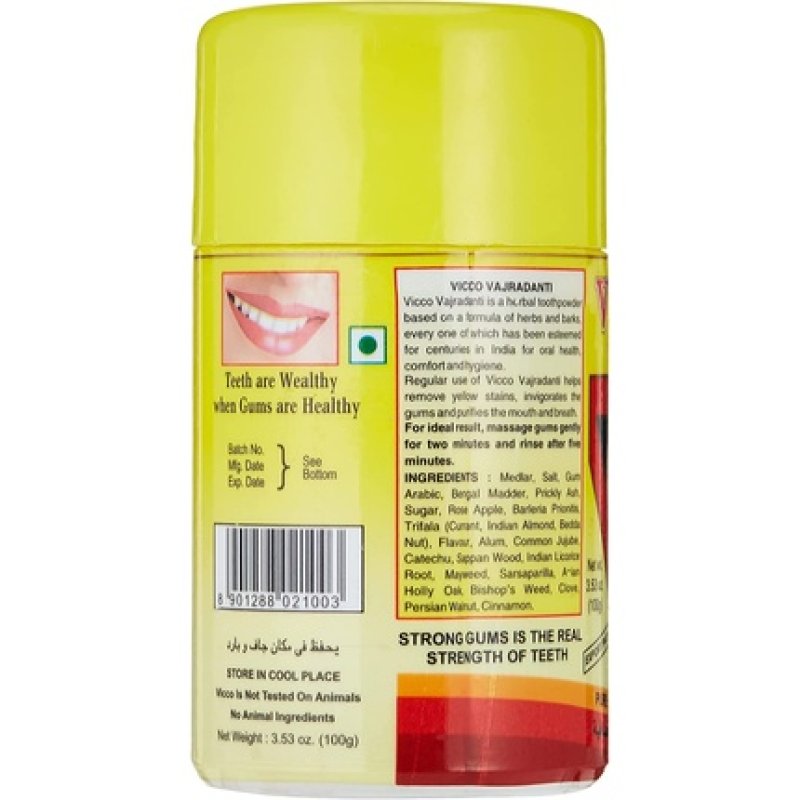Vicco Vajradanti Ayurvedic Tooth Powder 100g