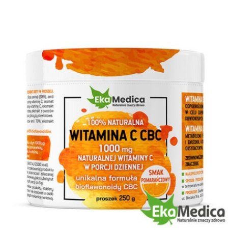 Ekamedica Natural Vitamin C with Bioflavonoids 250g