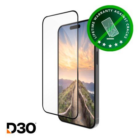 dbramante1928 eco-shield D3O - iPhone 16/15 - Black Edge