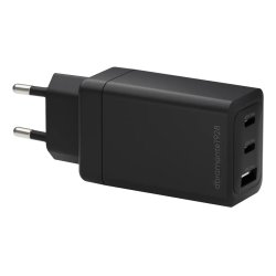 IT-EU W. Chrg-2xUSB-C 65W 1xUSB-A-BLK