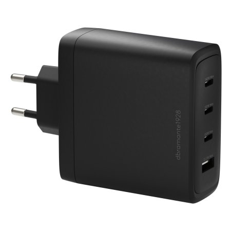 dbramante1928 re-charge IT - EU W. Charger - 3xUSB-C 140W 1xUSB-A - BLK