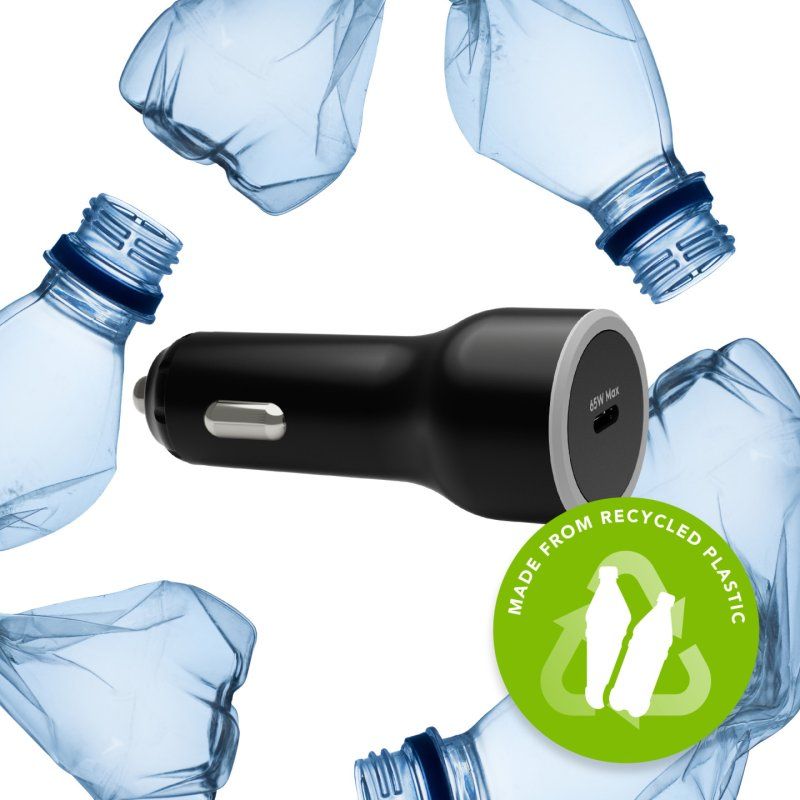 re-charge-Car Chrg USB-C 65W-BLK