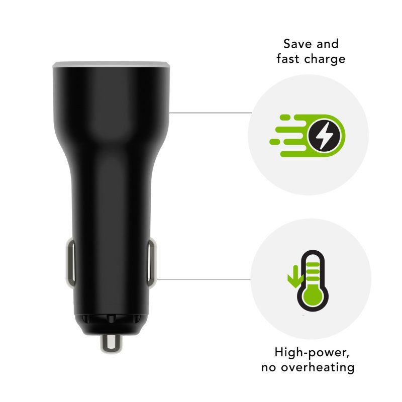 dbramante1928 re-charge - Car Charger USB-C 65W - BLK