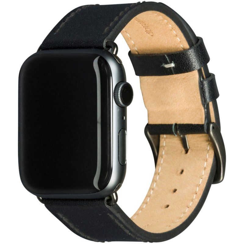 dbramante1928 Copenhagen - Watch Strap 44mm - Black/Space Grey