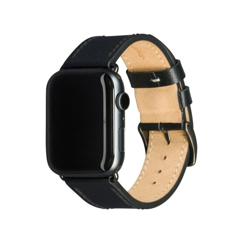 dbramante1928 Copenhagen - Watch Strap 44mm - Black/Space Grey