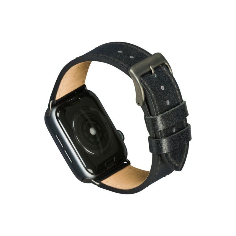 dbramante1928 Copenhagen - Watch Strap 44mm - Black/Space Grey