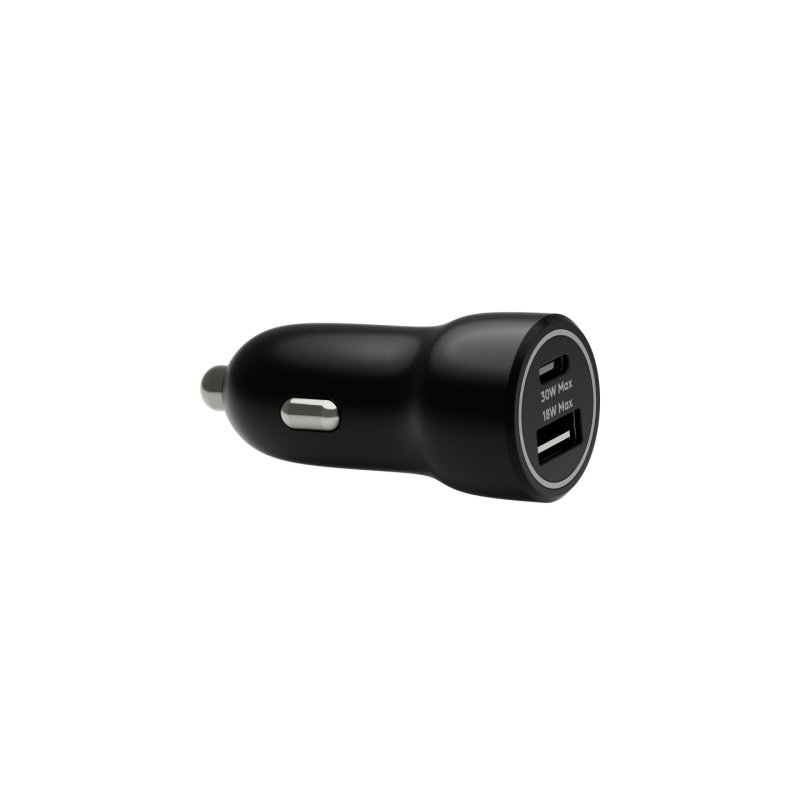 dbramante1928 re-charge - Car Charger USB-C 30W USB-A 18W-BLK