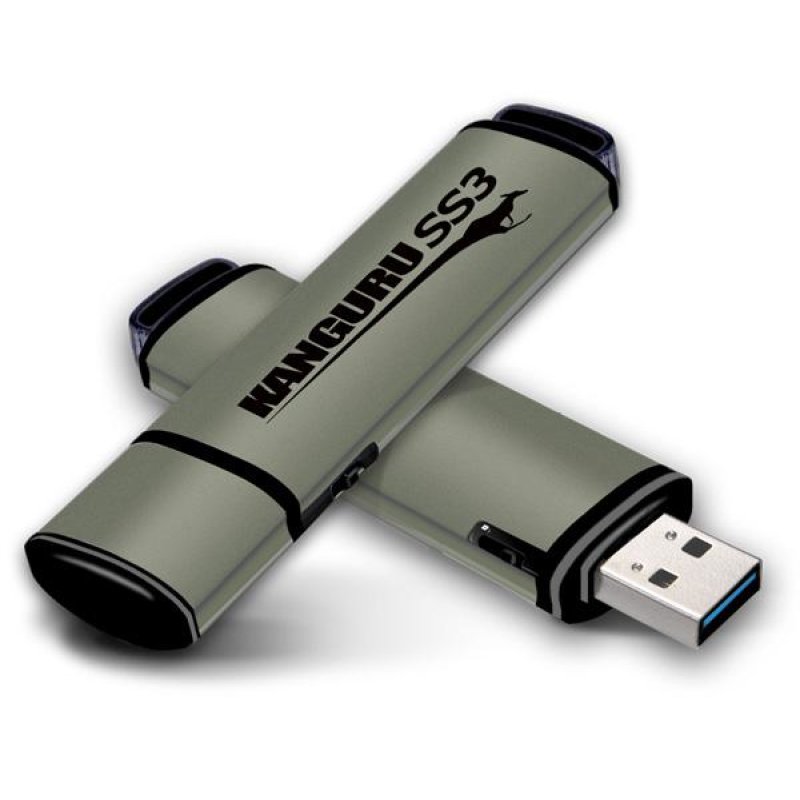 iStorage Kanguru 32GB SS3 USB3.0 lecteur USB flash 32 Go USB Type-A 3.2 Gen 1 (3.1 Gen 1) Aluminium