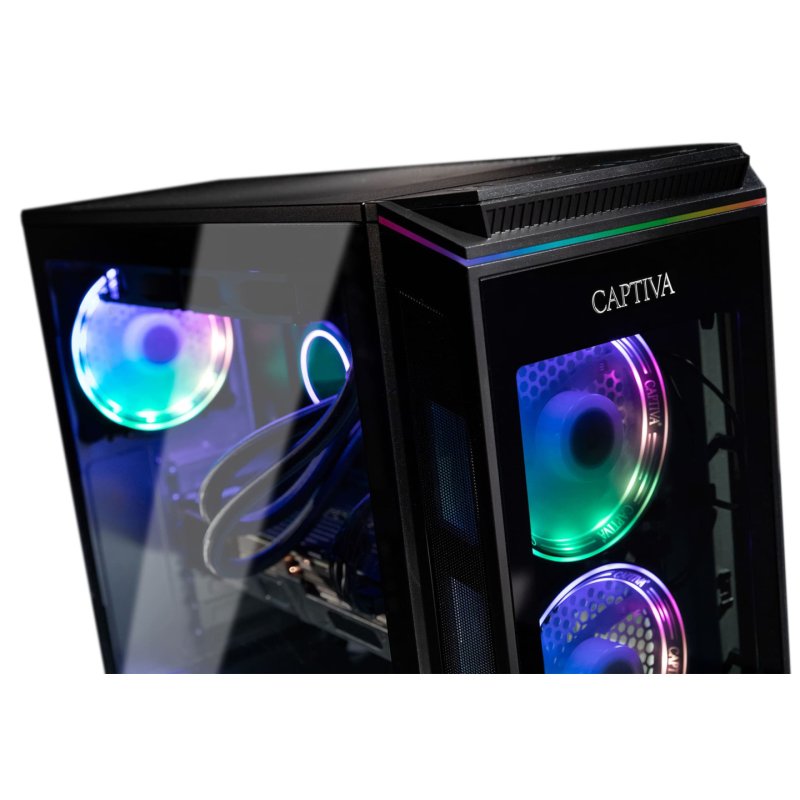 CAPTIVA Highend Gaming I80-857 Intel Core™ i9 i9-14900 32 GB DDR4-SDRAM 2 TB SSD AMD Radeon RX 7700 XT PC Black