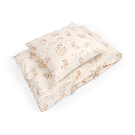 Filibabba - Baby bed linen - Dreamy Adventurers - Hvid - 70x100 cm (FI-03808)