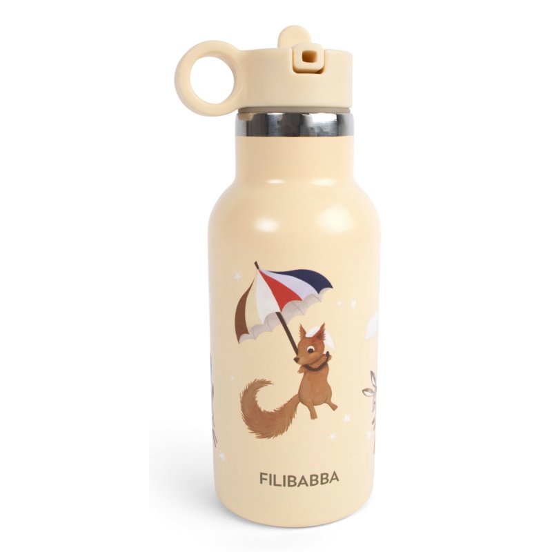 Filibabba FI-03806 gourde Utilisation quotidienne 350 ml Plastique, Acier inoxydable Multicolore