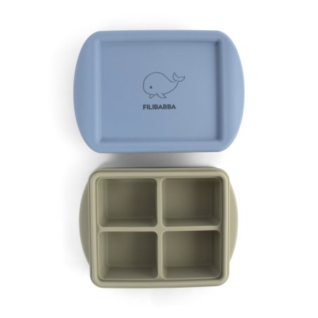 Filibabba - Baby food freezer tray - Ocean Mix - 4x65 ml - 2-pack (FI-03803)