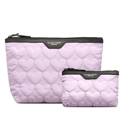 Gillian Jones - Urban Travel 2-piece set - Purple hearts - Lilla