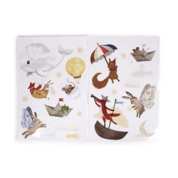 Filibabba - Dreamy Adventurers Wallstickers - Flerfarvet - 36-144 M (FI-03821)