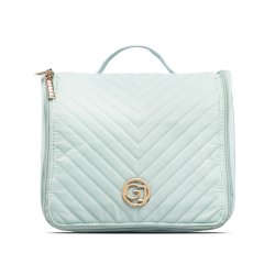 Gillian Jones - Organizer Toiletry Bag - Ocean - Quilted Nylon