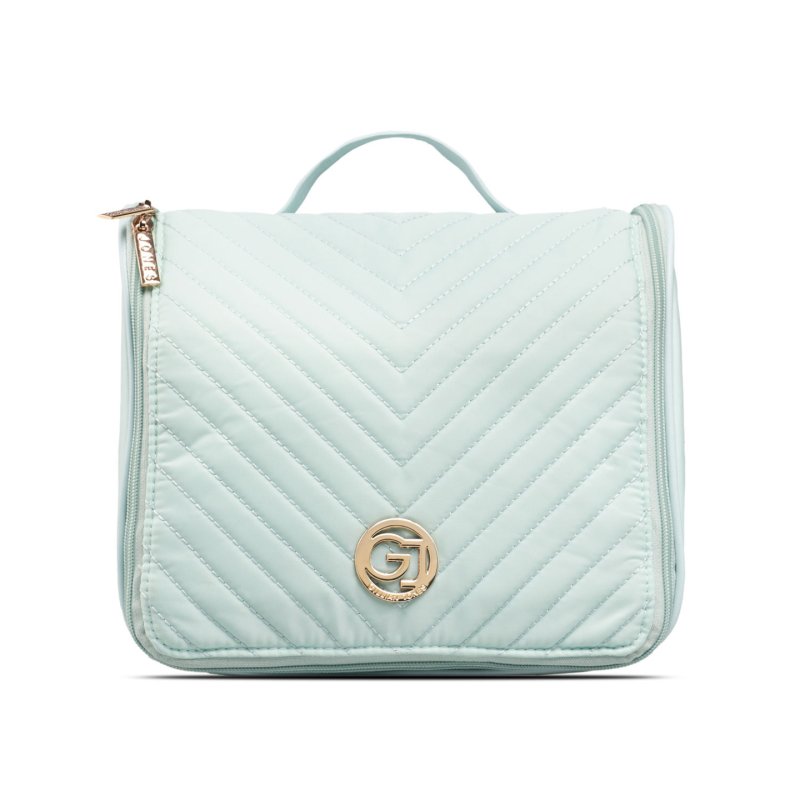 Gillian Jones - Organizer Toiletry Bag - Ocean - Quilted Nylon