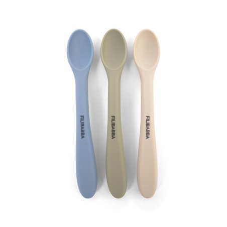 Filibabba - Silicone feeding spoons 3-pack - Ocean Mix (FI-03801)