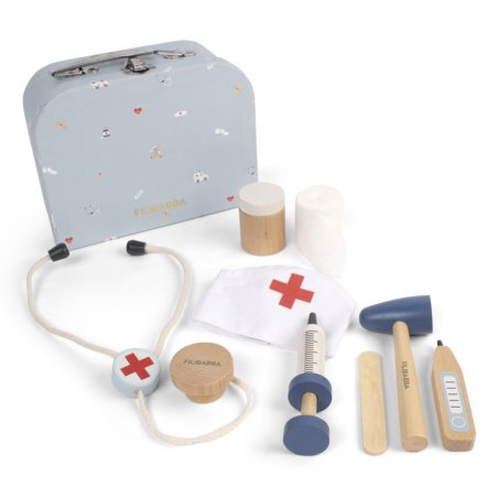 Filibabba - Little Doctor Play Set, Wooden Toys - (FI-03825)