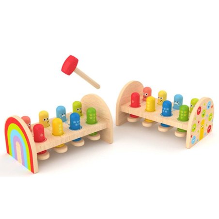 Hape - Rainbow Hammer Bench - (87-0529)