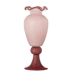 Bloomingville - Frills Vase - Rose - Glass