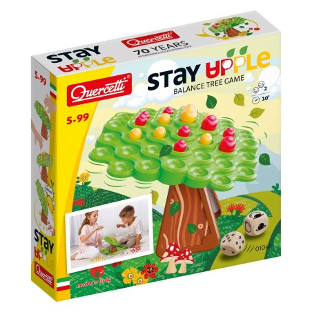 Quercetti - Stay Apple! Balance Tree Game - (QU-01041)