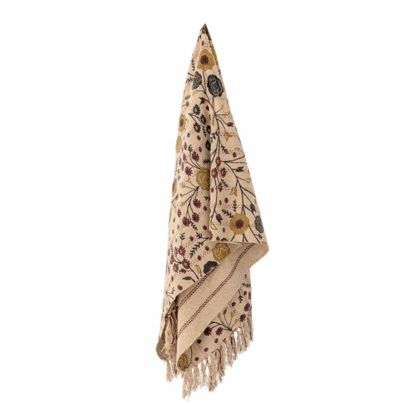 Bloomingville - Eydis Throw - Nature - Recycled Cotton