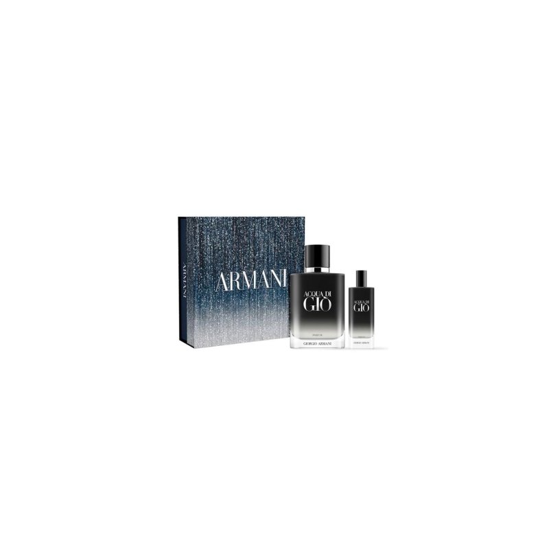 G. ARMANI AQUA DE GIO MEN PARFUM SPRAY 100 ML MINI 15 ML TS