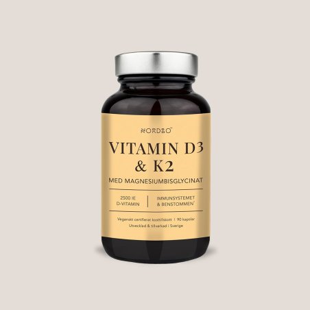 NORDBO - Vegan Vitamin D3 & K2 - 90 capsules