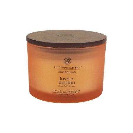 Chesapeake Bay Love & Passion wax candle Round Grapefruit, Mango Orange 1 pc(s)