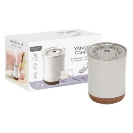 Yankee Candle Serene Air Portable Diffuser Filled With Lavender And Sea Salt