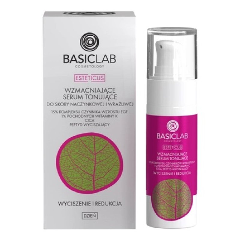 Basiclab Strengthening Toning Serum For Sensitive And Capillary Skin 30ml